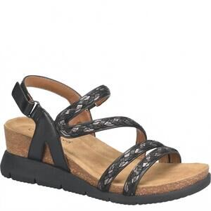 NEW COMFORTIVA women's silvia sport sandal - medium in black multi